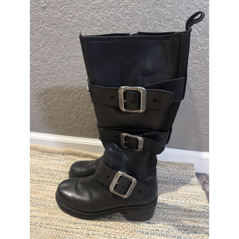 Harley Davidson Bostwick 14 Inch Boots Black Size 8